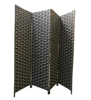 HASIR PARAVAN SİYAHBEYAZ DÖRT KANAT 180X200 CM
