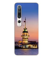 Kız Kulesi Tasarımlı Süper Şeffaf Silikon Telefon Kılıfı Xiomai Mi10-pro