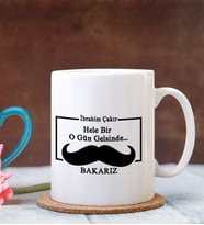 BK Gift Kişiye Özel Babalar Günü Temalı Beyaz Kupa Bardak 31255b