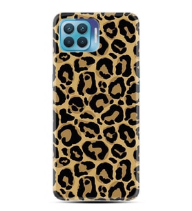 Kılıfland Oppo Reno 4 Lite Kılıf Silikon Resimli Kapak Leopar Patterny Stok 877