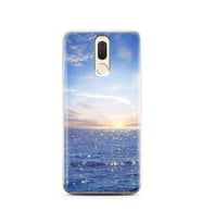 Gün Batımı Tasarımlı Süper Şeffaf Silikon Telefon Kılıfı Huawei Mate 10 Lite