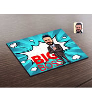 BK Gift Kişiye Özel Erkek Big Boss Karikatürlü Ahşap Puzzle-2