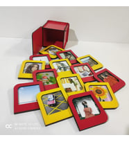 Kişiye Özel Polaroid Resim Çerçevesi Galatasaraylı Kırmızı Kutulu