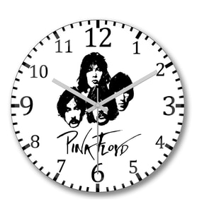 Pink Floyd Duvar Saati Bombeli Gercek Cam