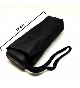 Marlux Mini Cep Boy Unisex Şemsiye 17 cm (Siyah)