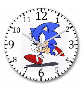 Sonic Film  Duvar Saati Bombeli Gercek Cam