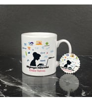 Bilgisayar Mühendisi Kupa Bardak ve Anahtarlık Set 001