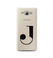 Samsung A7 (2015) Harf Tasarımlı Telefon Kılıfı J-Harfi 