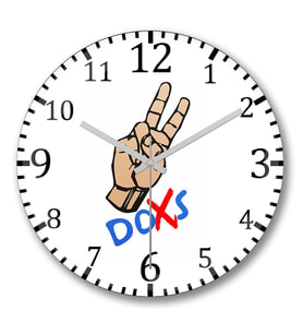Doxs Duvar Saati Bombeli Gercek Cam