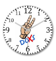 Doxs Duvar Saati Bombeli Gercek Cam