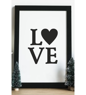Love Ahşap 24x33 cm Tasarım Çerçeve