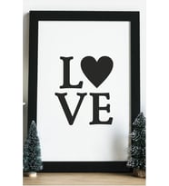 Love Ahşap 24x33 cm Tasarım Çerçeve