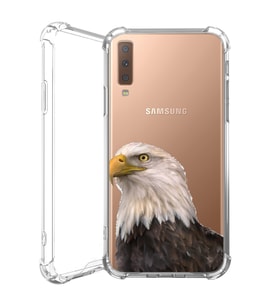 Samsung Galaxy A7 2018 Kılıf Darbe Korumalı Silikon Telefon Kabı Kartal BJK