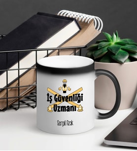 İş Güvenliği Uzmanı Sihirli Kupa Bardak
