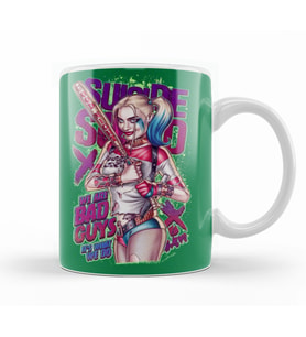 Harley Quinn We Are Bad Guys Kupa Bardak Porselen