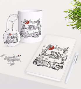 BK Gift Kişiye Özel En İyi Öğretmen Kupa Anahtarlık Beyaz Defter Kalem Hediye Seti-8 (Model 1)