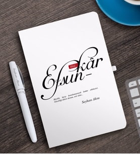 BK Gift Kişiye Özel Mânâ Efsunkâr Beyaz Defter ve Kalem Hediye Seti