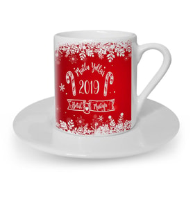 BK Gift Kişiye Özel Mutlu Yıllar Türk Kahvesi Fincanı  4
