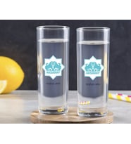 BK Gift Kişiye Özel Renkli Baskılı Aksaray Tasarımlı Turistik İkili Vodka Bardağı-1 (Beyaz)