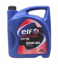 Elf Evolution 500 TS 20W-50 4 Lt Benzin ve Dizel Motor Yağı