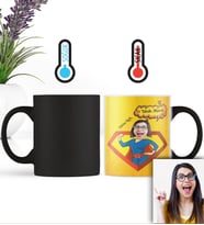 BK Gift Kişiye Özel Anneler Günü Temalı Karikatürlü Sihirli Kupa Sih3