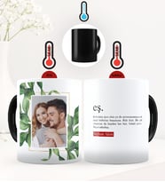 BK Gift Kişiye Özel Fotoğraflı Eş Anlamı Sihirli Kupa Bardak - 1 (Siyah)