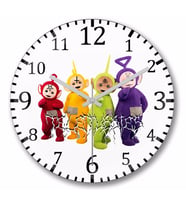The Teletubbies  Duvar Saati Bombeli   Gercek   Cam