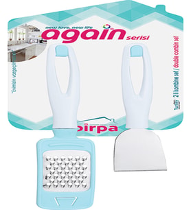 Again Saplı Mini Rende & Mini Spatula Seti 9