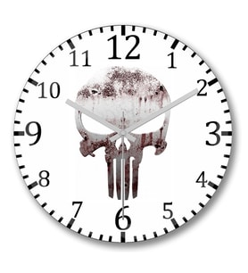 The Punisher 2 Duvar Saati Bombeli Gercek Cam