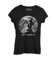 Death Note - Moon 2 Siyah Kadın Tshirt