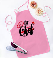 BK Gift Kişiye Özel  Chef Pembe Mutfak Önlüğü  3