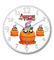 Adventure Time Finn Jack Duvar Saati Bombeli Gercek Cam