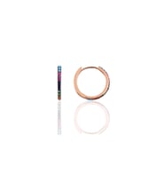 Söğütlü Silver Gümüş renkli taşlı 14 mm halka küpe