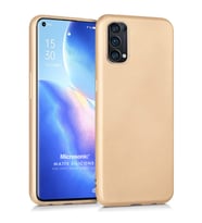 Microsonic Matte Silicone Oppo Reno 5 Pro 5G Kılıf Gold