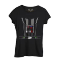 Star Wars - Darth Vader Armor Siyah Kadın Tshirt