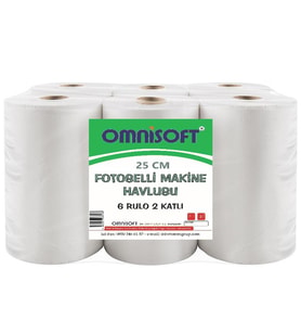 Omnisoft 25 cm Fotoselli Kağıt Havlu Enmotion 6 Rulo