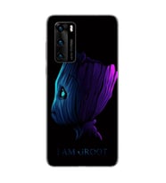 Baby Groot Tasarım Süper Şeffaf Silikon Telefon Kılıfı Huawei P40 Pro