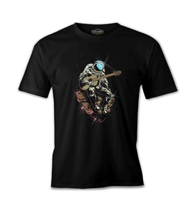 Notes in Space Siyah Erkek Tshirt