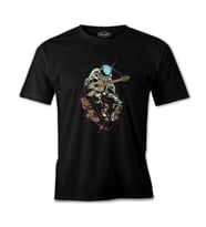 Notes in Space Siyah Erkek Tshirt