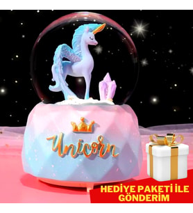 Büyük Boy Unicorn Kar Küresi
