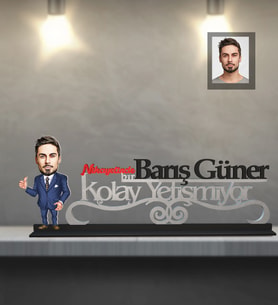 Kişiye Özel Patron Karikatürlü Kolay Yetişmiyor Ahşap Biblo Bay-19