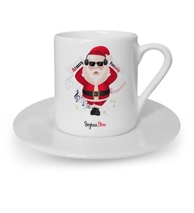 BK Gift Kişiye Özel Noel Baba Türk Kahvesi Fincanı  2
