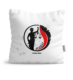 BK Gift Kişiye Özel Mesleki Avukat  Yastık  19