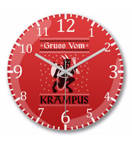 Grus Vom Krampus Duvar Saati Bombeli Gercek Cam