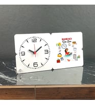 Bankacı Ahşap Masa Saati 001