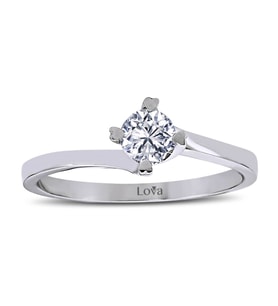 Lova G Renk 0,39 Karat Pırlanta Tektaş Yüzük - 1010052