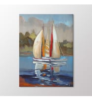 Arty Tablo Yelkenliler Tablo (Karışık)