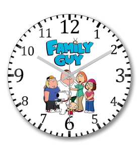 Family Guy Stewie1 Duvar Saati Bombeli Gercek Cam
