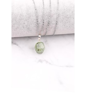 Prehnite Doğal Taş Kolye