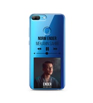 Norm Ender Mp3 Tasarımlı Süper Şeffaf Silikon Telefon Kılıfı Huawei Honor 9 Lite